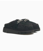 MOU Sabot Bounce nero con logo in metallo FW531001ABKBK-
