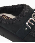 MOU Sabot Bounce nero con logo in metallo FW531001ABKBK-