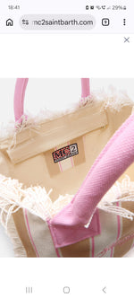Saint Barth Vanity Bag Canvas Stripes 001 02596L